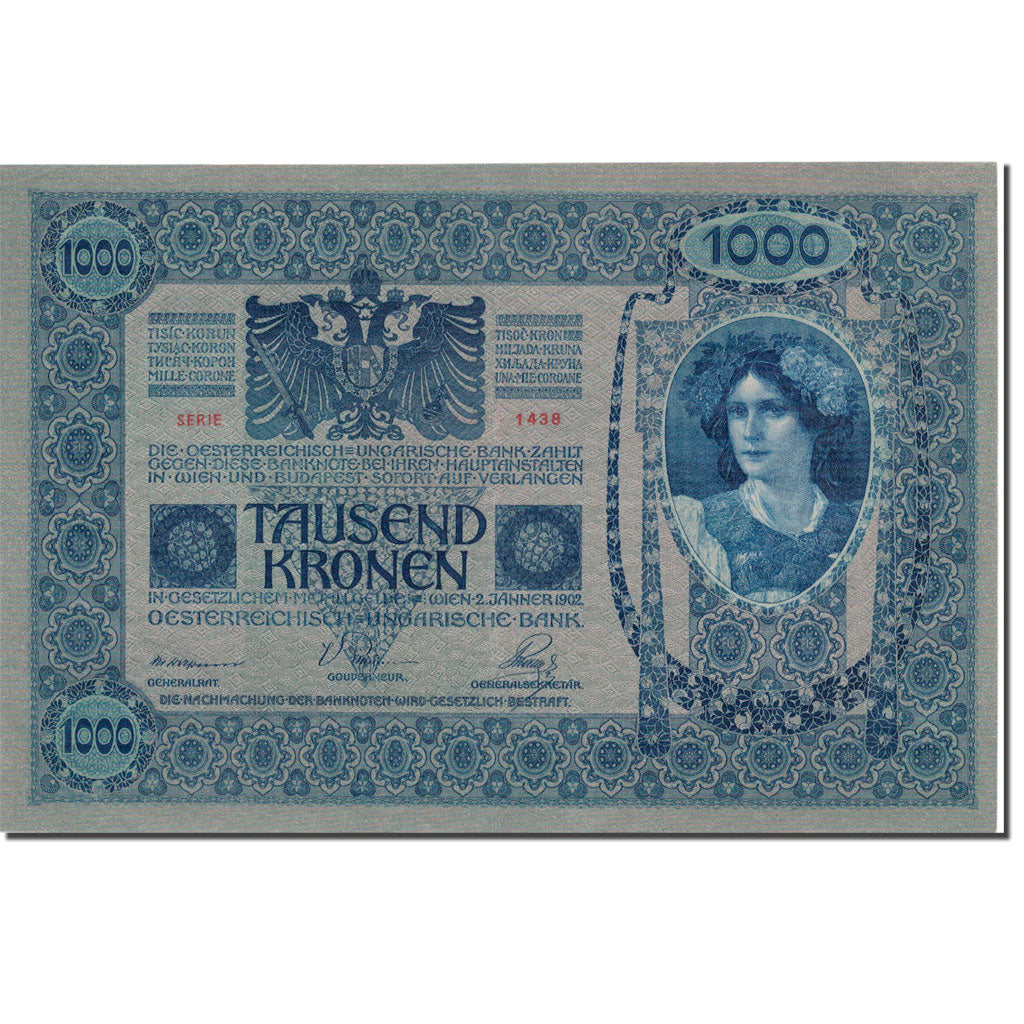 Banknote, Austria, 1000 Kronen, 1902, 1902-01-02, KM:59, AU(50-53)
