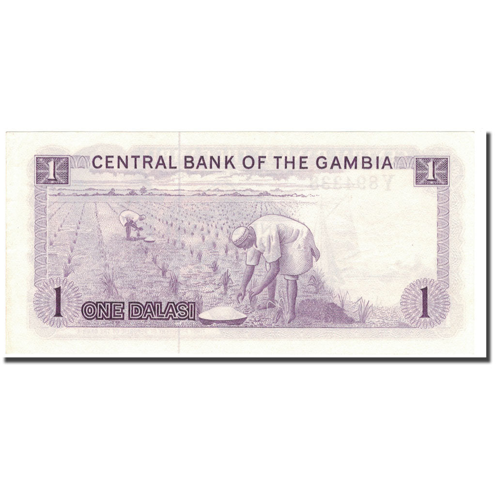 Geldschein, The Gambia, 1 Dalasi, KM:4g, UNZ