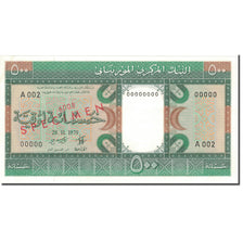 Billet, Mauritanie, 500 Ouguiya, 1979, 1979-11-28, Specimen, KM:6s, NEUF