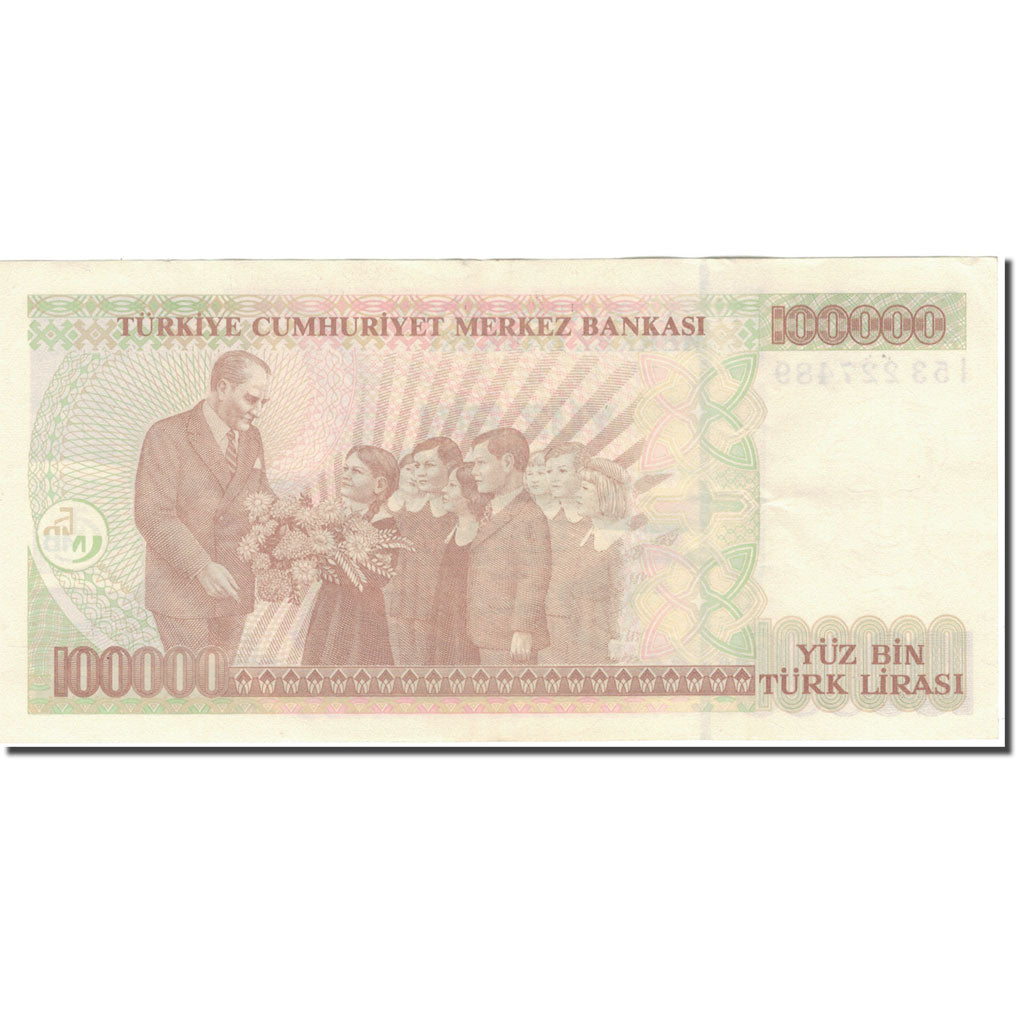 Geldschein, Türkei, 100,000 Lira, L.1970, KM:205, UNZ-