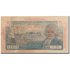 Guadeloupe, 5 Francs, EF(40-45), KM:31