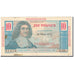 Guadeloupe, 10 Francs, 1947-1949, Undated (1947-49), Colbert, EF(40-45), KM:32