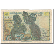 Banknote, French West Africa, 50 Francs, 1955-1956, Undated (1956), KM:45