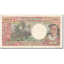 Biljet, Franse Gebieden in de Stille Oceaan, 1000 Francs, 1996, KM:2a, TTB+