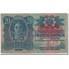 Banknote, Hungary, 20 Korona, 1913, 1913-01-02, KM:20, EF(40-45)