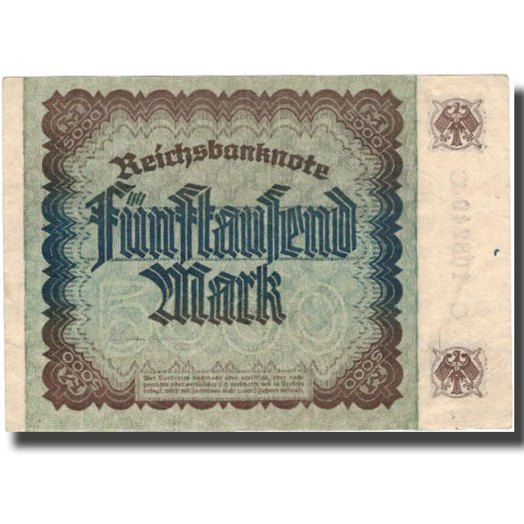 Billet, Allemagne, 5000 Mark, 1922, 1922-12-02, KM:81a, TTB+