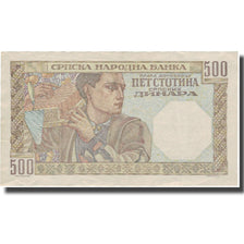 Nota, Sérvia, 500 Dinara, 1941, 1941-05-01, KM:27A, AU(50-53)