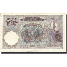 Biljet, Servië, 100 Dinara, 1941, 1941-05-01, KM:23, TTB+