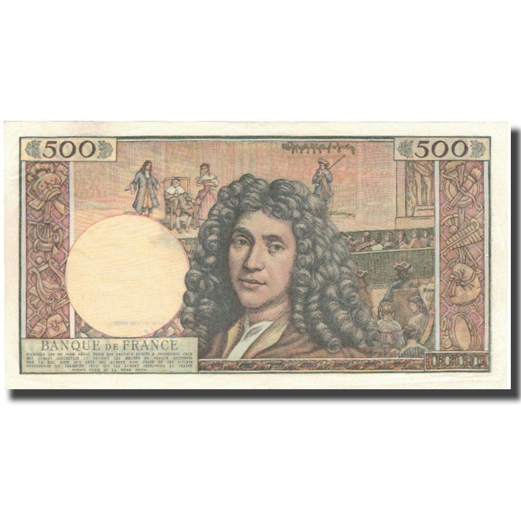 France, 500 Nouveaux Francs, Molière, 1965, 1965-01-08, SUP, Fayette:60.8