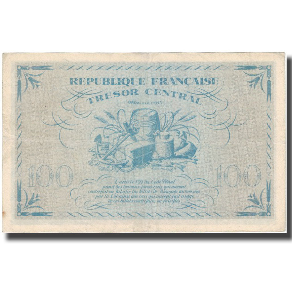 France, 100 Francs, Marianne, 1943, 1943-10-02, TTB, Fayette:VF6.1f, KM:105a