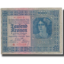 Nota, Áustria, 1000 Kronen, 1922, 1922-01-02, KM:78, EF(40-45)