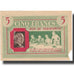 Frankreich, Bon de Solidarité, 5 Francs, 1940, SS+