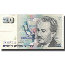 Banknote, Israel, 20 New Sheqalim, 1993, KM:59a, AU(50-53)