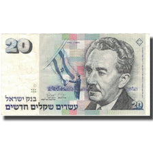 Geldschein, Israel, 20 New Sheqalim, 1993, KM:59a, SS+