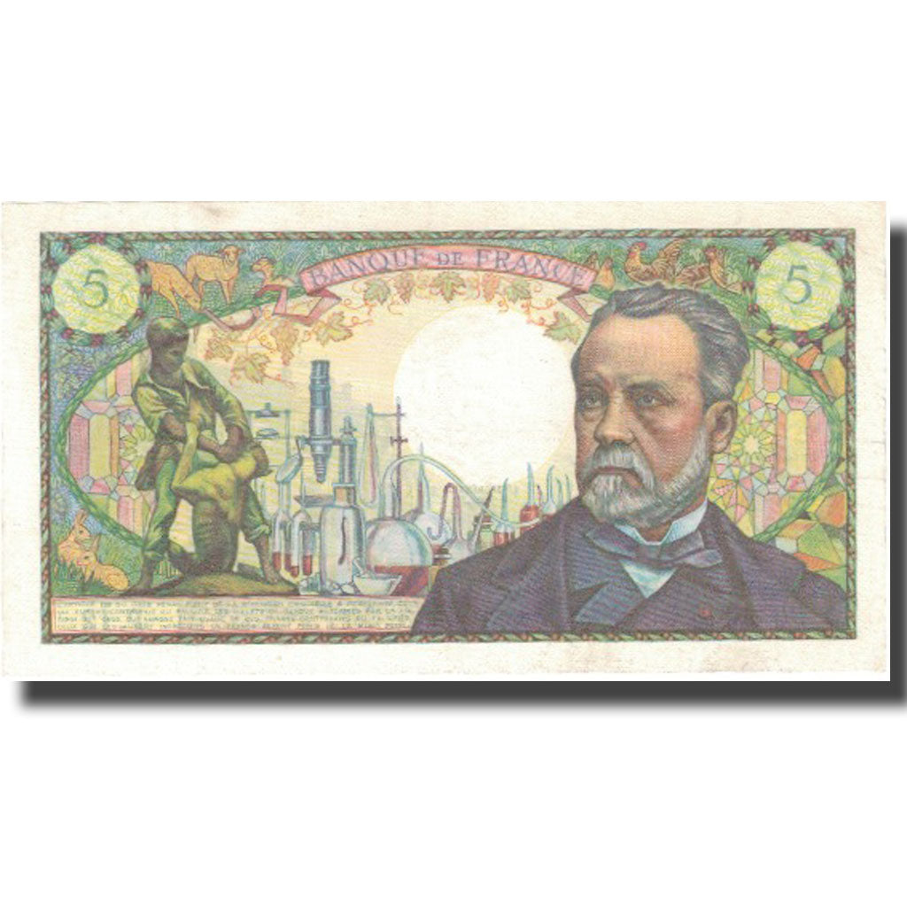 France, 5 Francs, Pasteur, 1966, 1966-05-05, EF(40-45), Fayette:61.1, KM:146a