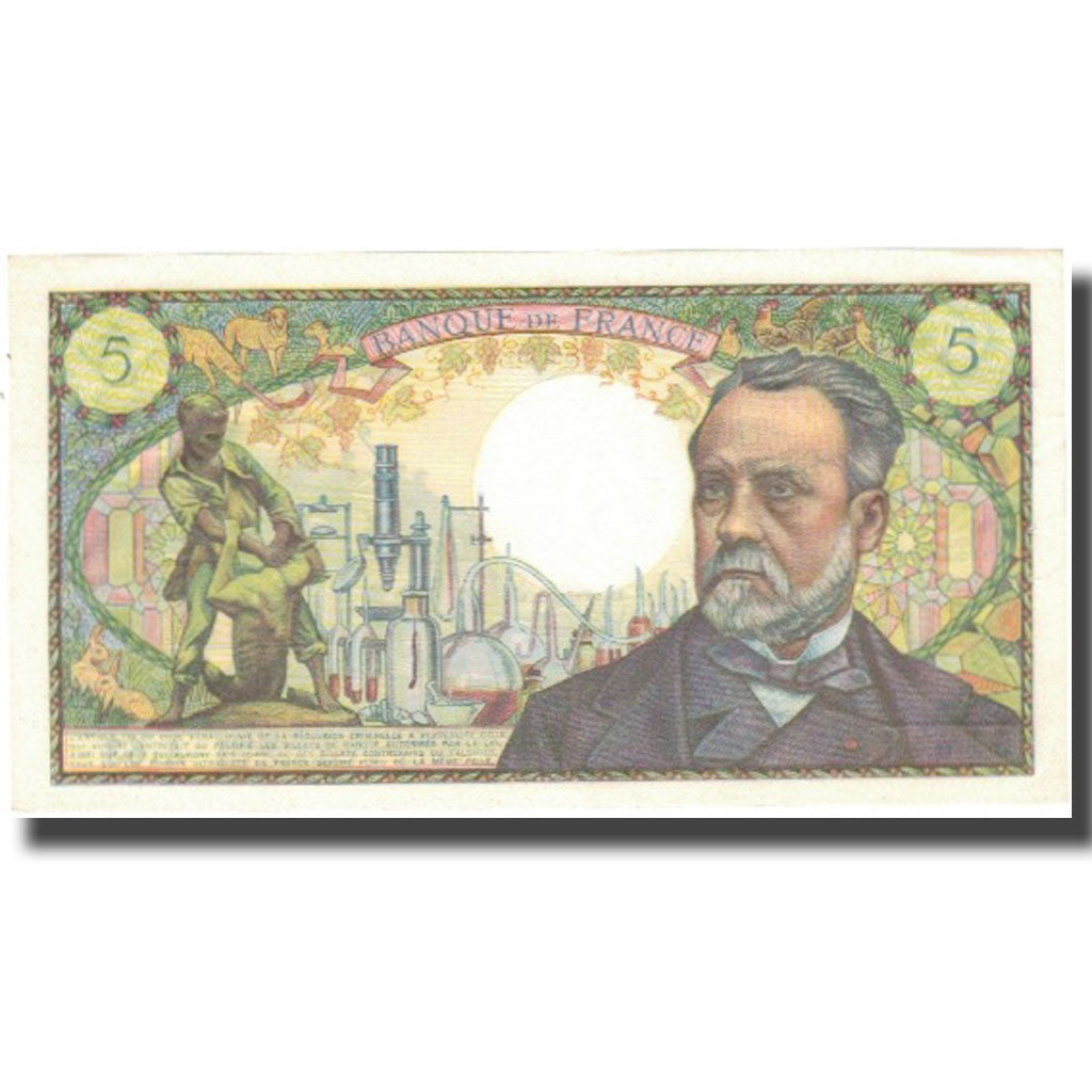 Francja, 5 Francs, Pasteur, 1966, 1967-12-07, EF(40-45), Fayette:61.6, KM:146b