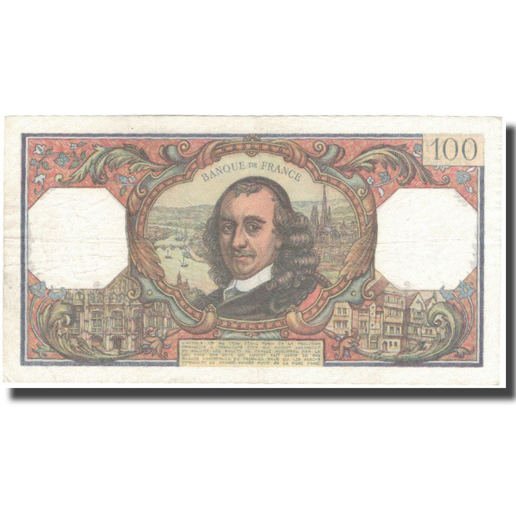 Francia, 100 Francs, Corneille, 1970, 1970-09-03, SPL, Fayette:65.32, KM:149c