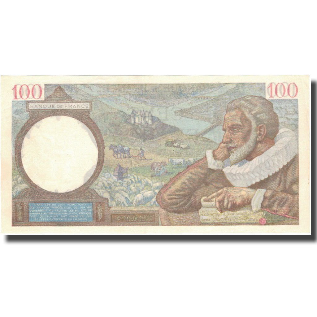 Francja, 100 Francs, Sully, 1942, 1942-04-23, AU(55-58), Fayette:26.70, KM:94
