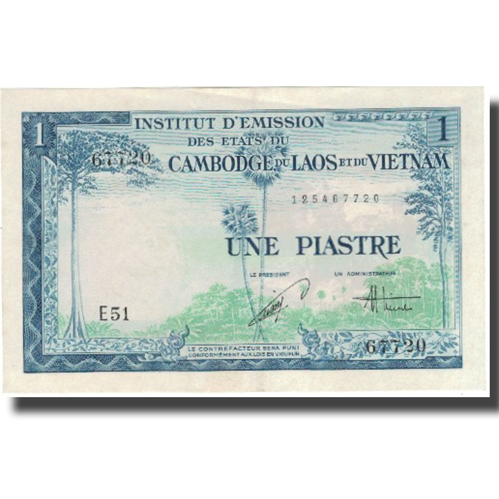 Banconote, INDOCINA FRANCESE, 1 Piastre = 1 Dong, KM:105, SPL