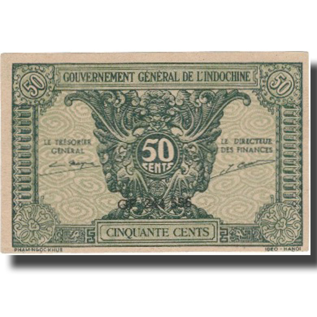 Billet, FRENCH INDO-CHINA, 50 Cents, KM:91a, SUP