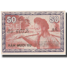 Banknot, FRANCUSKIE INDOCHINY, 50 Cents, KM:87c, AU(55-58)