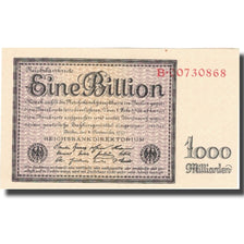 Geldschein, Deutschland, 1 Billion Mark, 1923, 1923-11-05, KM:134, VZ+