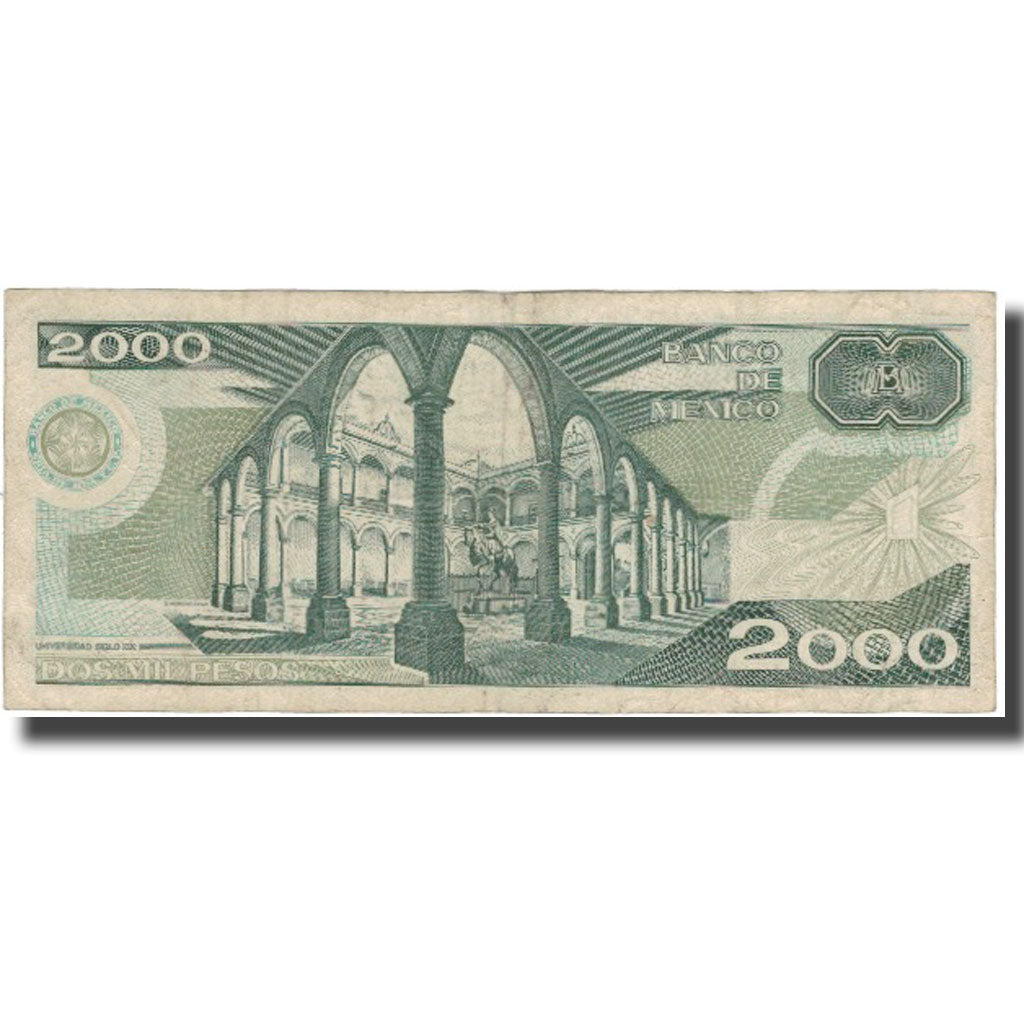 Billete, 2000 Pesos, 1983, México, 1983-07-26, KM:82a, BC+