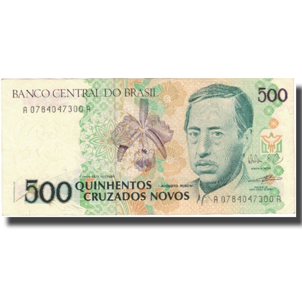 Billete, 500 Cruzados Novos, 1990, Brasil, 1990, KM:222a, MBC
