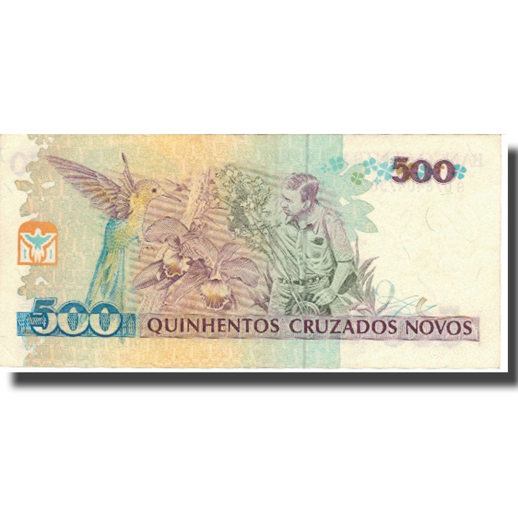 Billete, 500 Cruzados Novos, 1990, Brasil, 1990, KM:222a, MBC