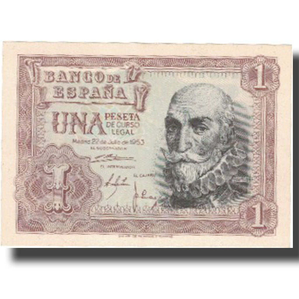 Banconote, Spagna, 1 Peseta, 1953, 1953-07-22, KM:144a, SPL