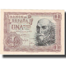 Banknote, Spain, 1 Peseta, 1953, 1953-07-22, KM:144a, UNC(63)