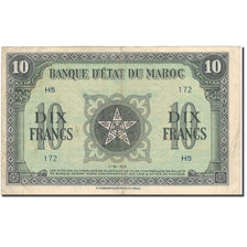 Banconote, Marocco, 10 Francs, 1944, 1944-03-01, KM:25a, BB