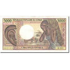Banknote, Congo Republic, 5000 Francs, 1984, KM:6a, UNC(60-62)
