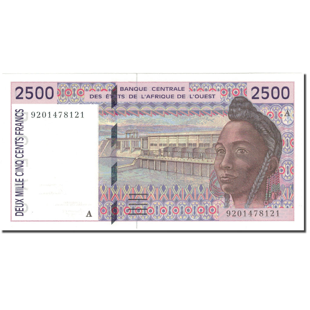 Geldschein, Western Africa, 2500 Francs, 1994, 1994, VZ+