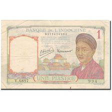 Banconote, INDOCINA FRANCESE, 1 Piastre, KM:52, BB