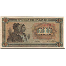 Banknote, Greece, 10,000 Drachmai, 1942, 1942-12-29, KM:120A, EF(40-45)