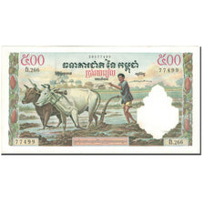 Banknote, Cambodia, 500 Riels, Undated (1958-1970), KM:14d, UNC(60-62)