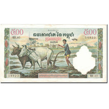 Billet, Cambodge, 500 Riels, Undated (1958-1970), KM:14d, SUP+