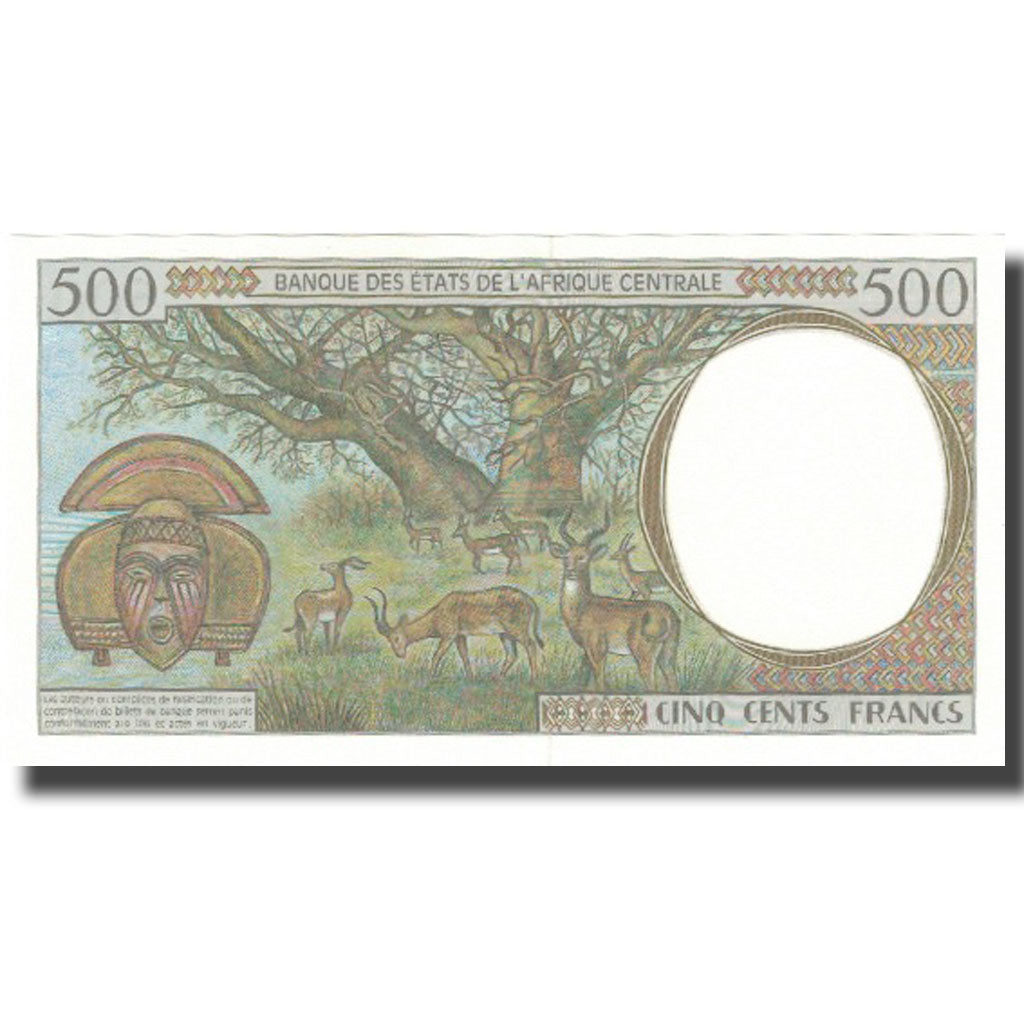 Geldschein, Zentralafrikanische Staaten, 500 Francs, 2000, KM:401Lg, UNZ-