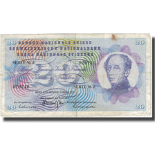 Banconote, Svizzera, 20 Franken, 1973, 1973-03-07, KM:46u, MB
