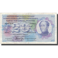 Banknote, Switzerland, 20 Franken, 1973, 1973-03-07, KM:46u, VF(30-35)