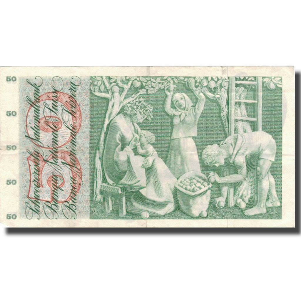 Banconote, Svizzera, 50 Franken, 1973, 1973-03-07, KM:48m, BB