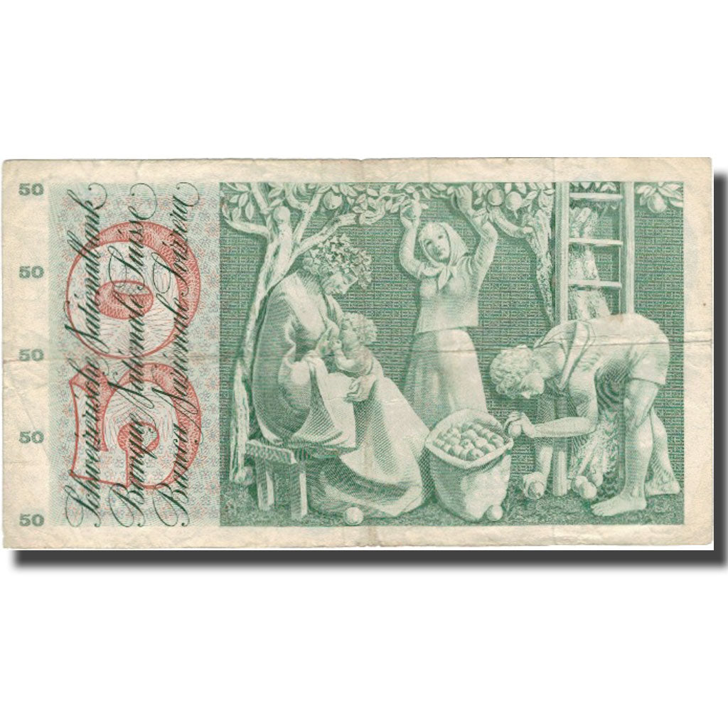 Billet, Suisse, 50 Franken, 1967, 1967-06-30, KM:48g, TB