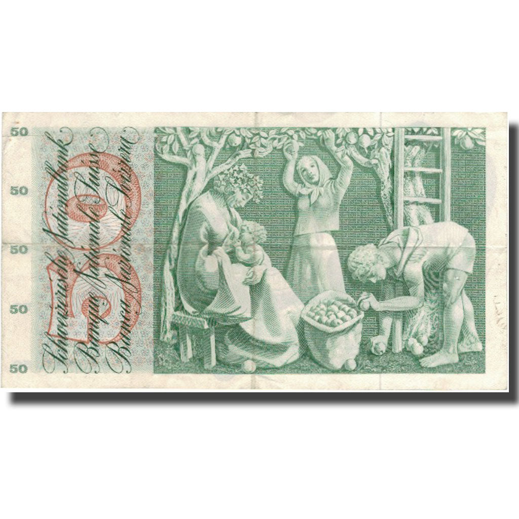 Geldschein, Schweiz, 50 Franken, 1970, 1970-01-05, KM:48j, SS