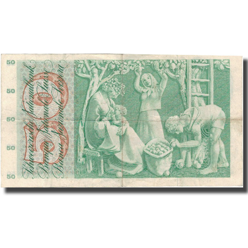 Banknote, Switzerland, 50 Franken, 1955, 1955-07-07, KM:47a, VF(30-35)