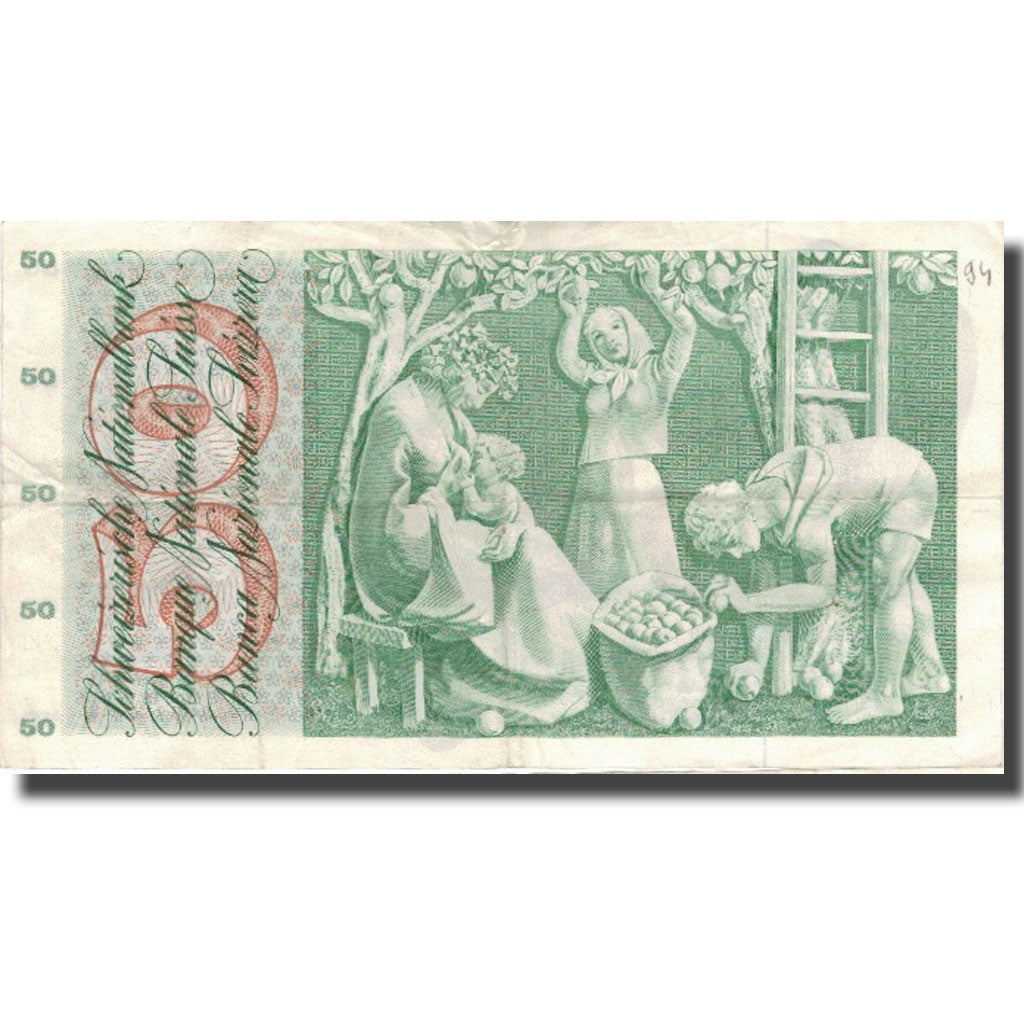 Billet, Suisse, 50 Franken, 1974, 1974-02-07, KM:48n, TTB