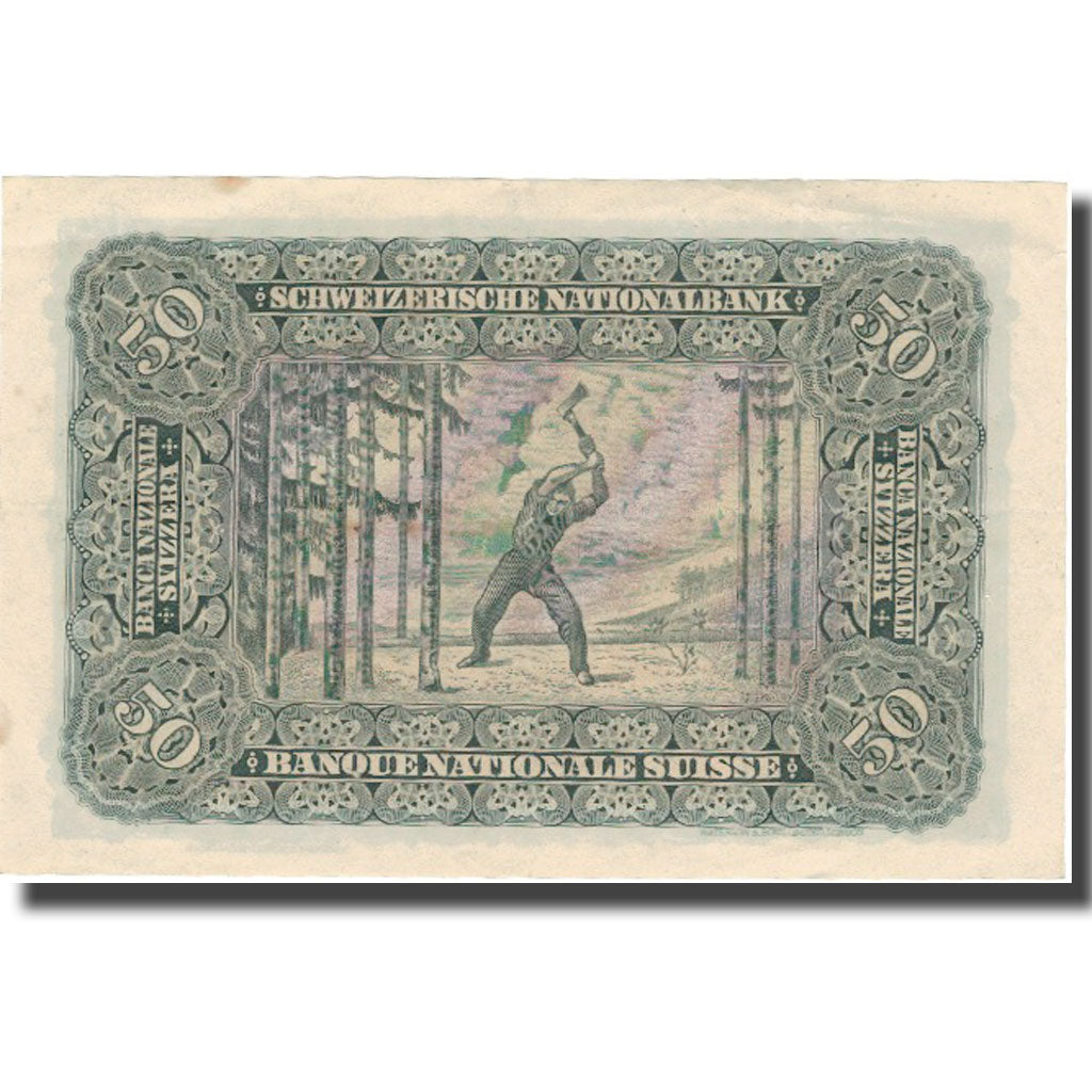 Banconote, Svizzera, 50 Franken, 1942, 1942-10-01, KM:34m, BB