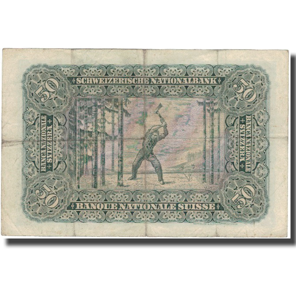 Billet, Suisse, 50 Franken, 1941, 1941-12-12, KM:34l, TB