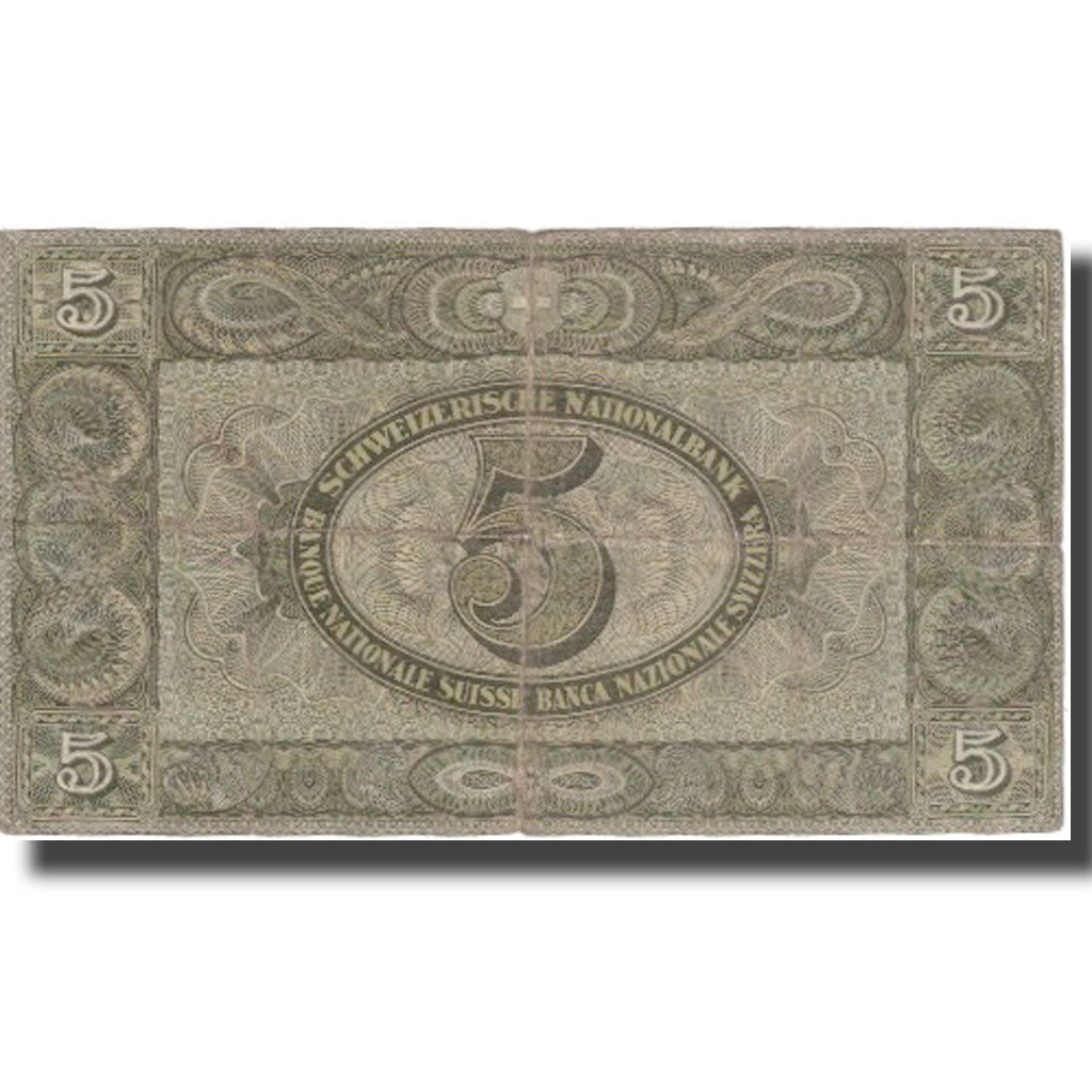 Geldschein, Schweiz, 5 Franken, 1942, 1942-12-04, KM:11j, S