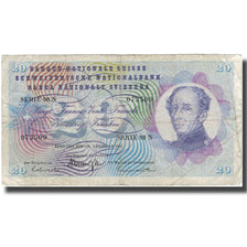 Billet, Suisse, 20 Franken, 1974, 1974-02-07, KM:55d, TB